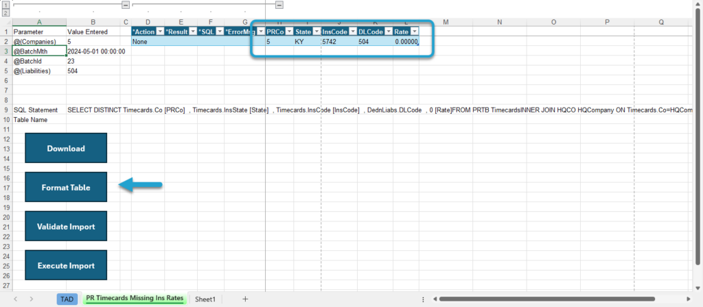 Start Import Process screenshot