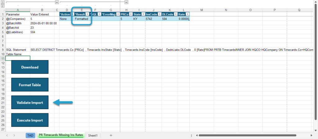 Start Import Process screenshot