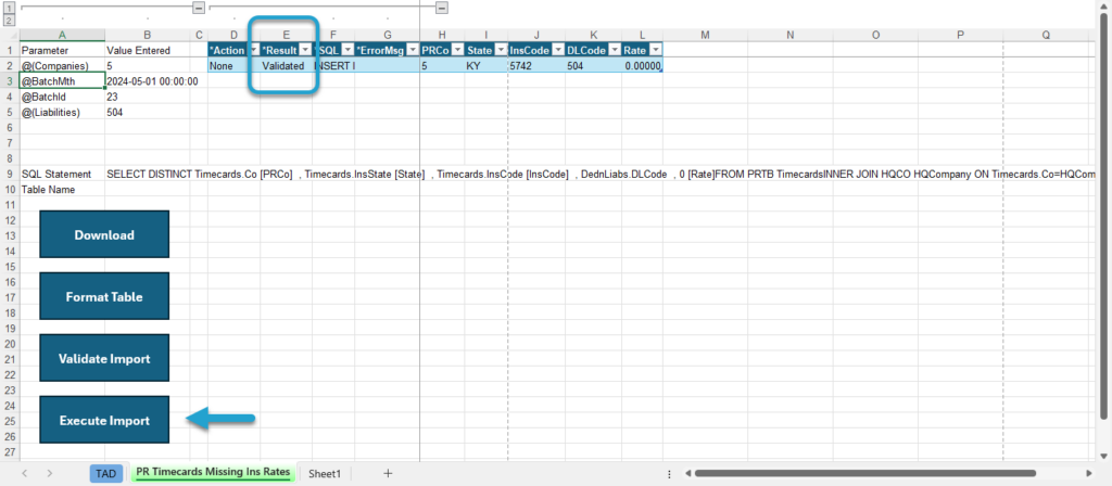 Start Import Process screenshot