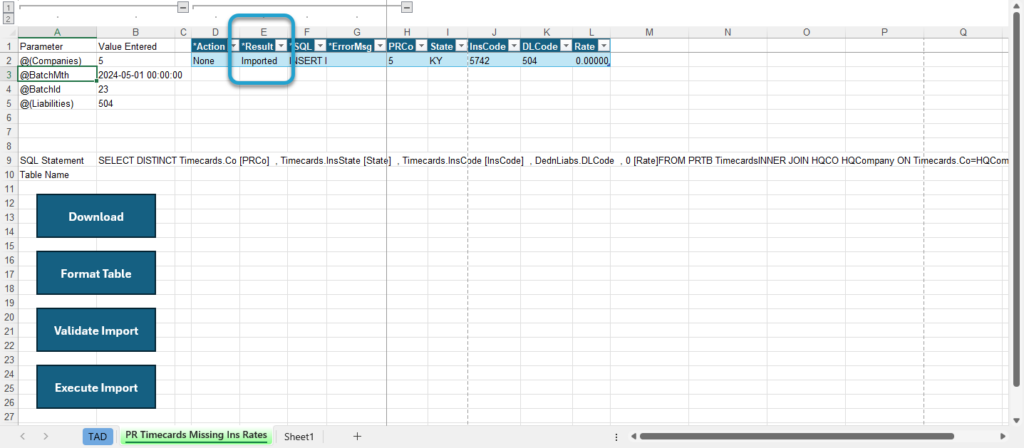 Start Import Process screenshot