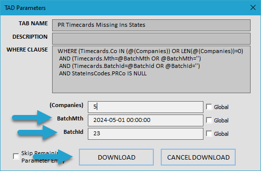 Start Import Process screenshot