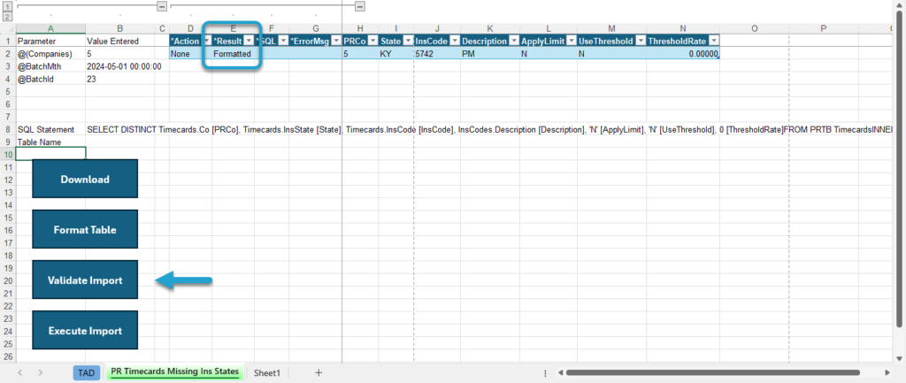 Start Import Process screenshot