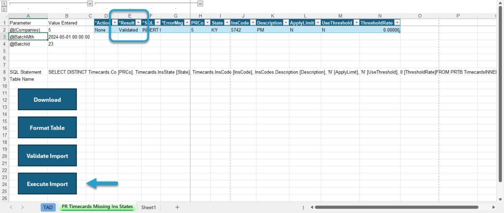 Start Import Process screenshot