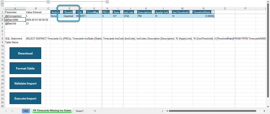 Start Import Process screenshot