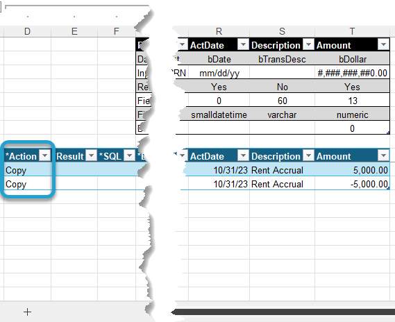 Copy Identified Rows screenshot