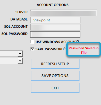 Override to Save Password in Workbook screenshot