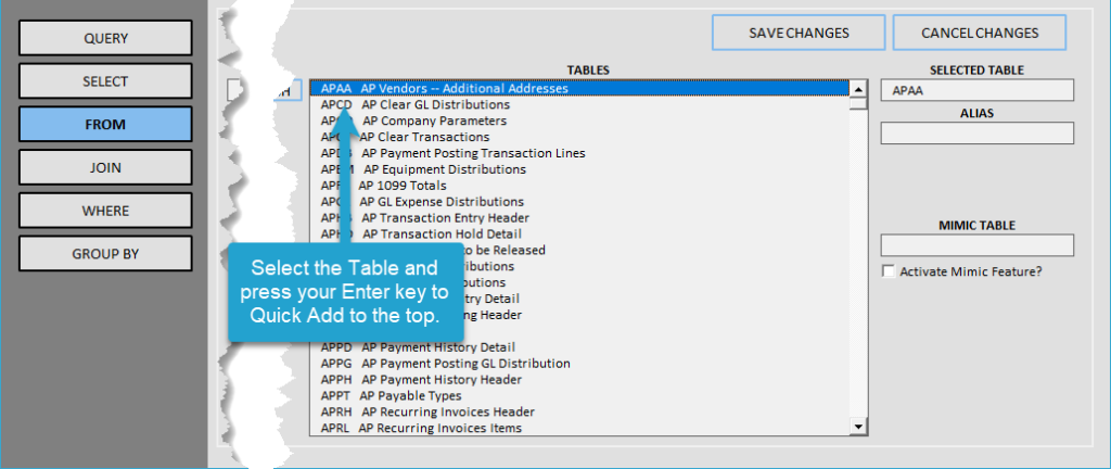 Quick Add Function screenshot