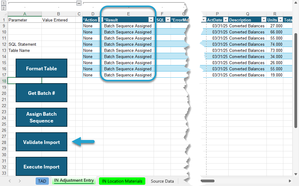 Import the Records screenshot