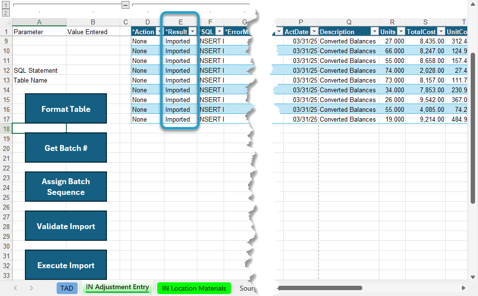 Import the Records screenshot