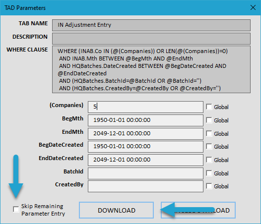 Download TAD Template screenshot