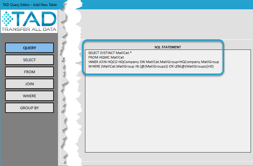 Downloading the Table screenshot