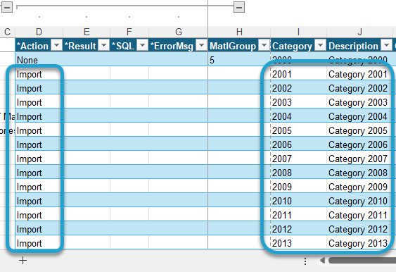 Adding Records to the Table screenshot