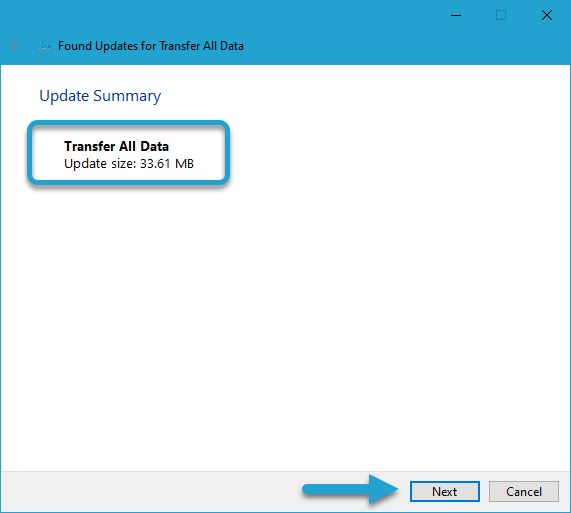 Running Updater screenshot
