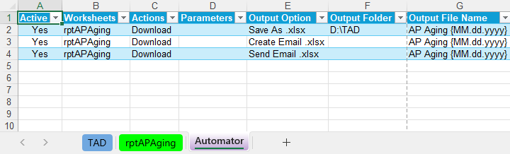 Automator Worksheet screenshot