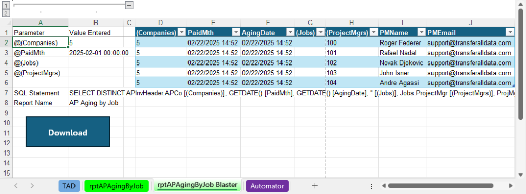 Data-Driven Blaster Example screenshot