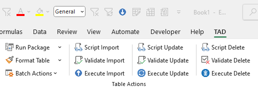 Table Actions Buttons screenshot