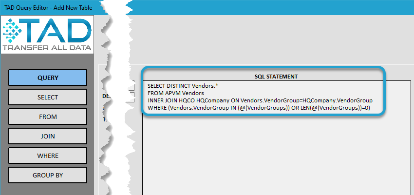 Table Structure screenshot