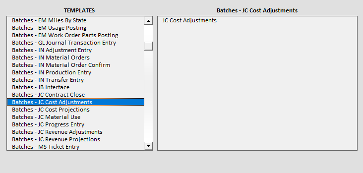 Template Structure screenshot