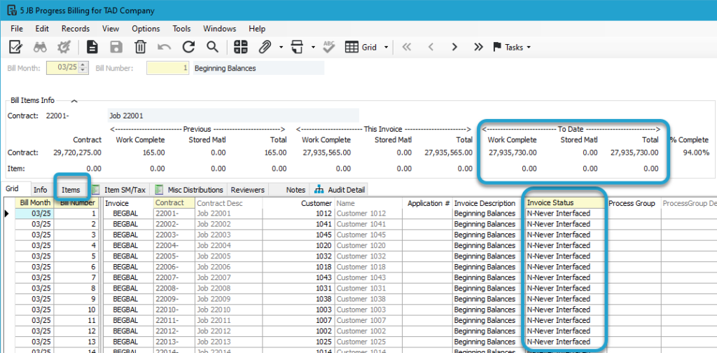 Validate Billing Records screenshot