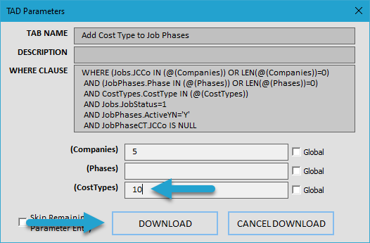 Start Import Process screenshot