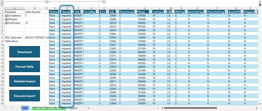 Start Import Process screenshot