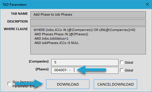 Start Import Process screenshot