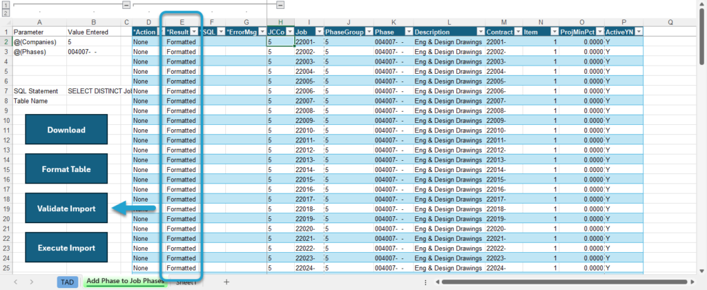 Start Import Process screenshot