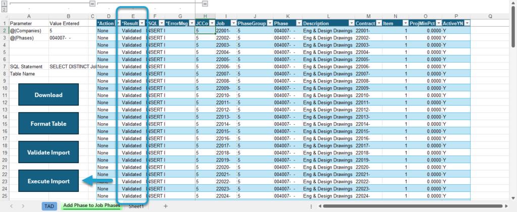 Start Import Process screenshot