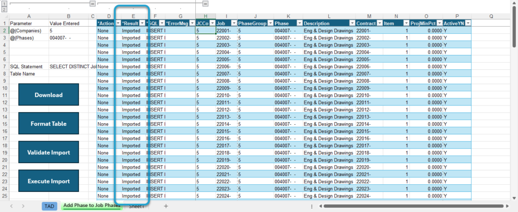 Start Import Process screenshot
