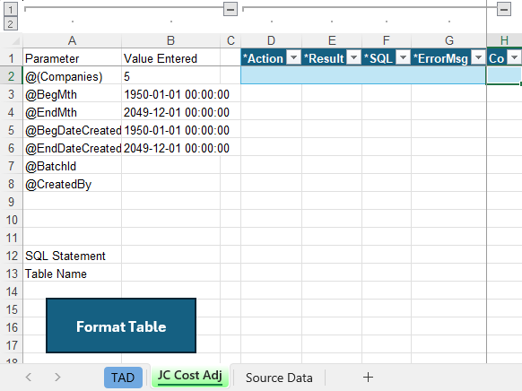 Download TAD Template screenshot