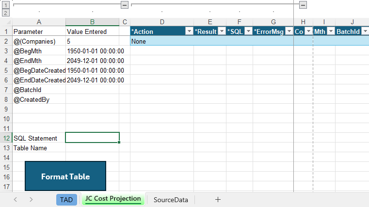 Download TAD Template screenshot