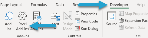 Load the Excel Add-in screenshot