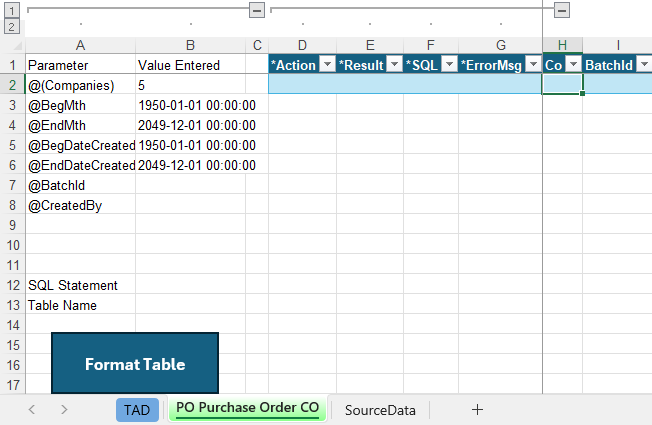 Download TAD Template screenshot