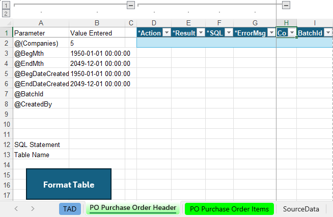Download TAD Template screenshot