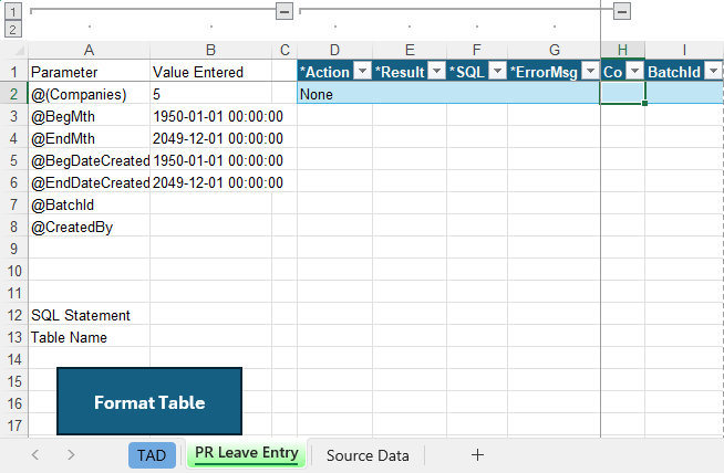 Download TAD Template screenshot