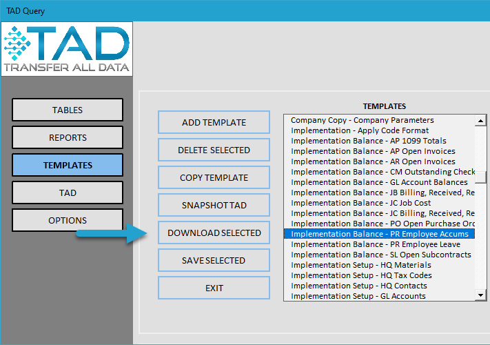 Download TAD Template screenshot