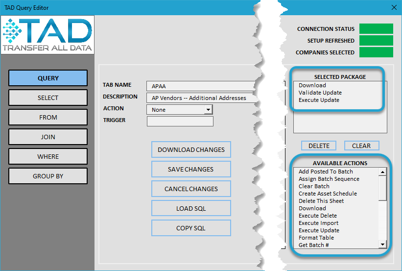 Changing a Package screenshot