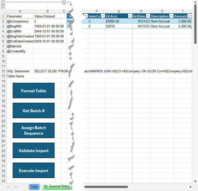 Running a Package screenshot