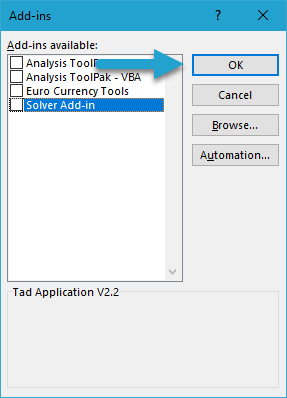 Remove the Excel Add-in screenshot