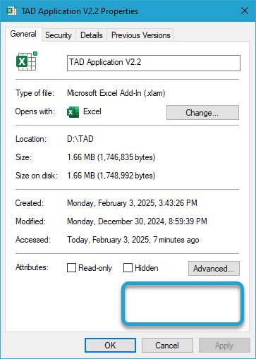 Replace the Excel Add-in File screenshot