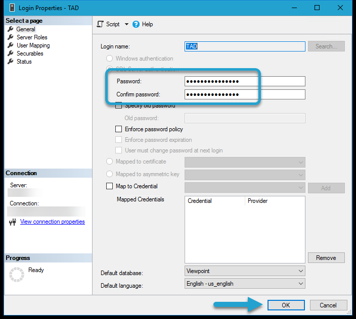 Reset Password screenshot