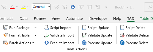 Table Actions Buttons screenshot