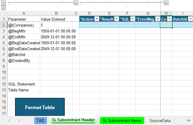 Download TAD Template screenshot