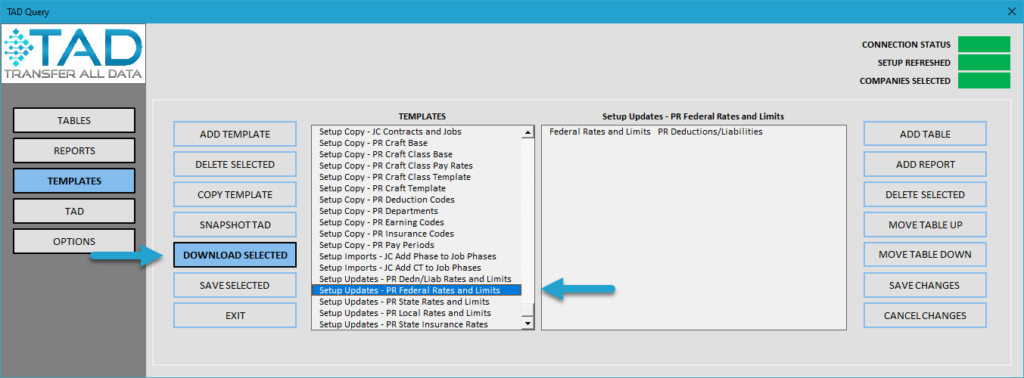 Start Update Process screenshot