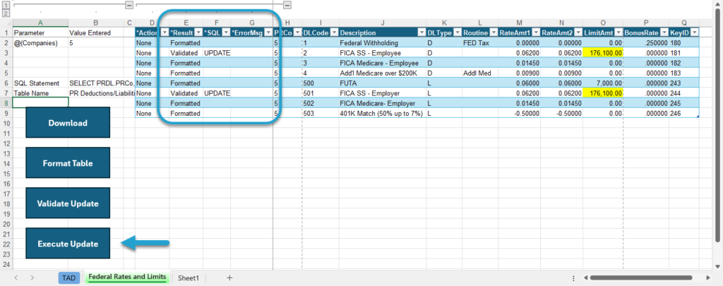 Start Update Process screenshot