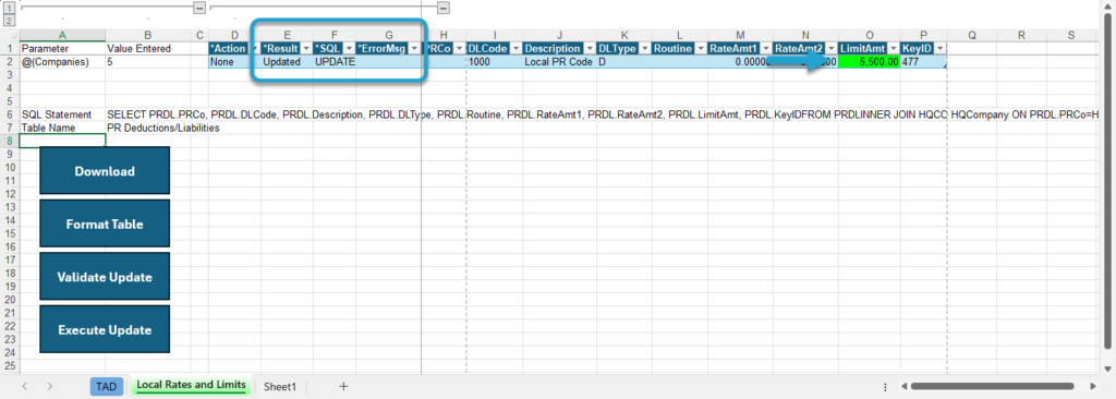 Start Update Process screenshot