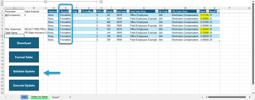 Start Update Process screenshot