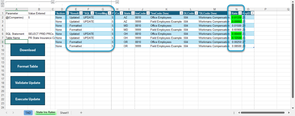 Start Update Process screenshot