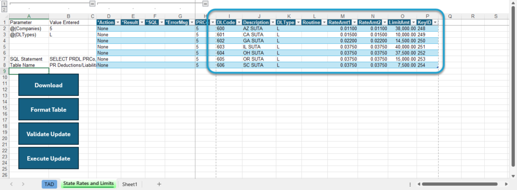 Start Update Process screenshot