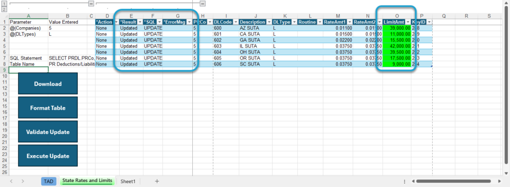 Start Update Process screenshot
